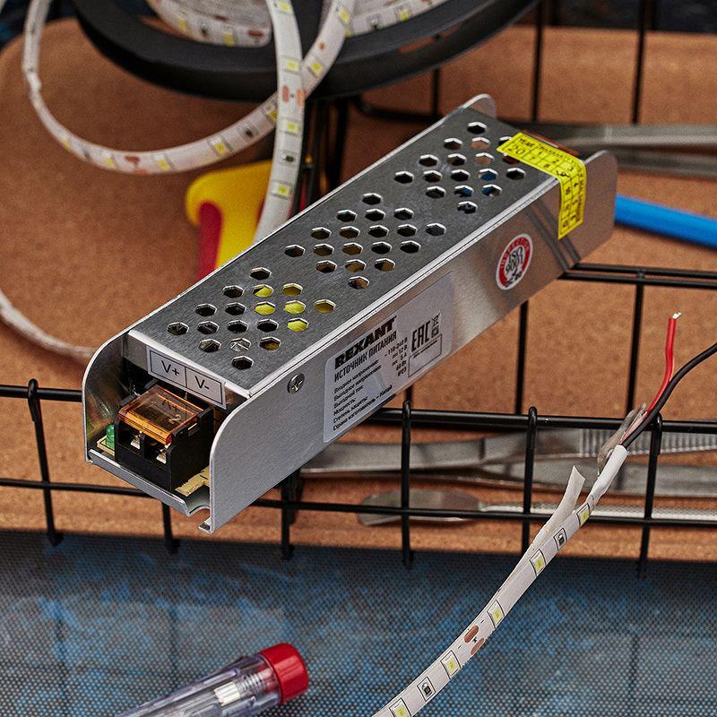  Источник питания компактный 12В 60Вт с разъемами под винт без влагозащ. IP23 Rexant 200-060-4 фото в каталоге от BTSprom.by