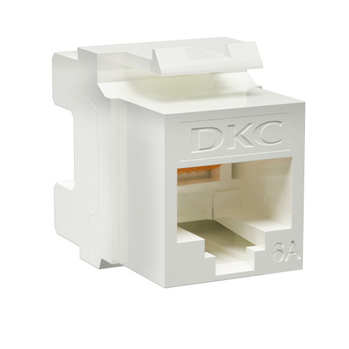 модуль keystone rj45 cat6а не экранированный 180град. бел. dkc rnk6au180wh от BTSprom.by
