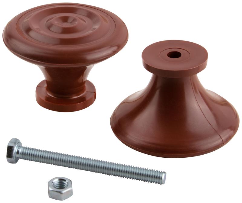  Ручка-кнопка дверная пластиковая корич. КУРС 66837 фото в каталоге от BTSprom.by