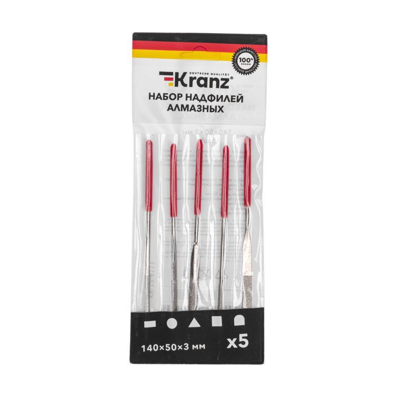  Набор надфилей алмазных 140х50х3мм Kranz KR-12-4111 фото в каталоге от BTSprom.by