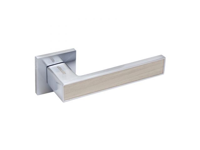 ручка дверная аллюр арт "лана" sc/светло-серое дерево (869ssd) мат.хром/св-сер дерзащит.пленка (узк) 13806 от BTSprom.by