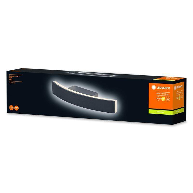 светильник endura style bow wall dg 7вт 280лм настенный темн. сер. ledvance 4058075564589 от BTSprom.by