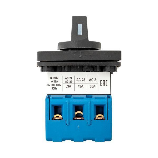  Переключатель кулачковый ПК-2-13 3П 63А "ВКЛ-ВЫКЛ" EKF pk-2-13-63 фото в каталоге от BTSprom.by