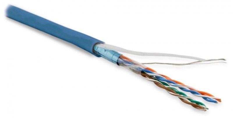 кабель витая пара экранир. f/utp кат.5e 4 пары 26 awg мж patch экран-фольга lszh нг(а)-hf -20град.c-+75град.c futp4-c5e-p26-in-lszh-bl-305 син. (уп.305м) hyperline 236862 от BTSprom.by
