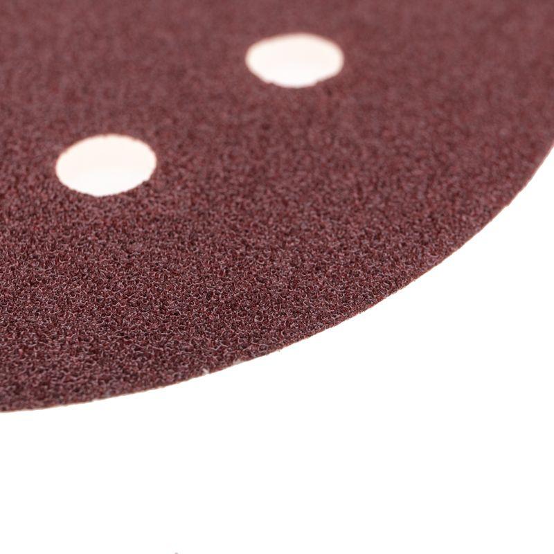  Диск абразивный на ворсовой основе на липучке перфорир. P80 125мм (уп.10шт) Kranz KR-91-1166 фото в каталоге от BTSprom.by