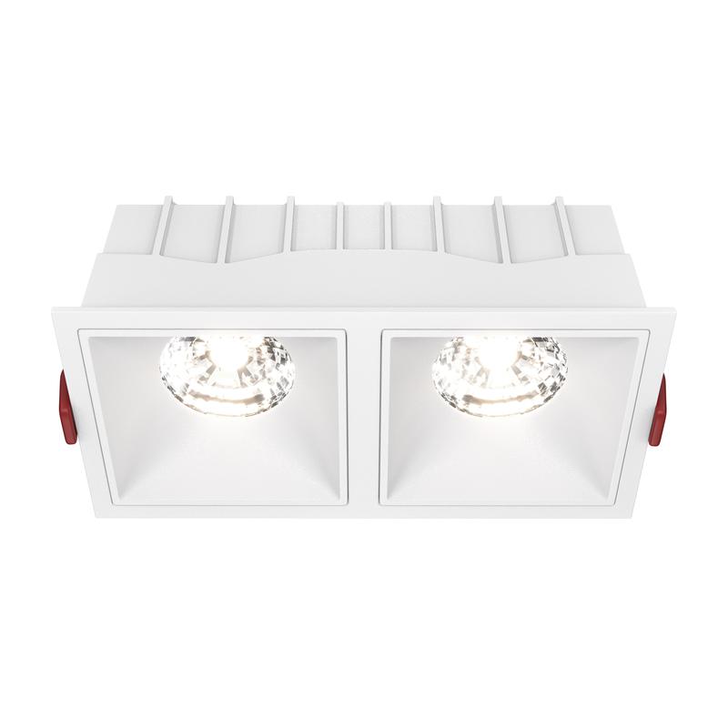 светильник alfa led 2х15вт 4000к 36град. dim triac встраив. maytoni dl043-02-15w4k-d-sq-w от BTSprom.by