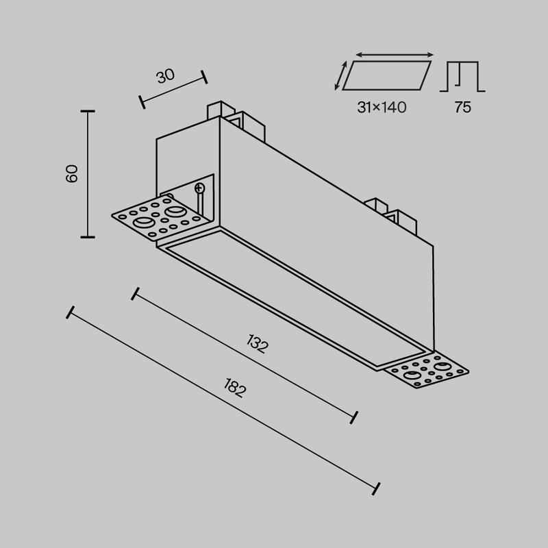  Светильник Basis 12Вт 3000К-6000К 112град. встраив. Maytoni DL066-12W3-6K-TRS-W фото в каталоге от BTSprom.by
