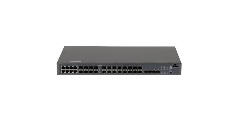 коммутатор управляемый l2+ 16 портов 1000base-x sfp 8 комбо-портов 100/1000base-t/sfp 4 порта 1/10 ge sfp+ nikomax gl-sw-g201-28sc от BTSprom.by
