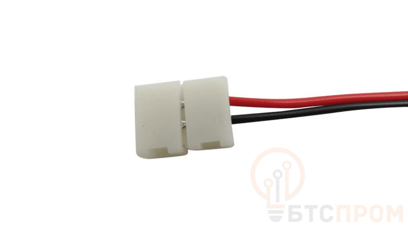 Коннектор для ленты SMD3528 с проводом одинарн. 2pin-8mm30mm-1 SWG Standard 00000000170 фото в каталоге от BTSprom.by  Коннектор для ленты SMD3528 с проводом одинарн. 2pin-8mm30mm-1 SWG Standard 00000000170 фото в каталоге от BTSprom.by