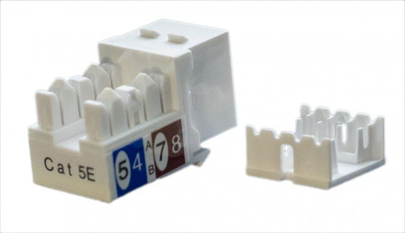 вставка keystone jack rj45 (8p8c) кат.5e kj9-8p8c-c5e-90-wh бел. hyperline 432595 от BTSprom.by