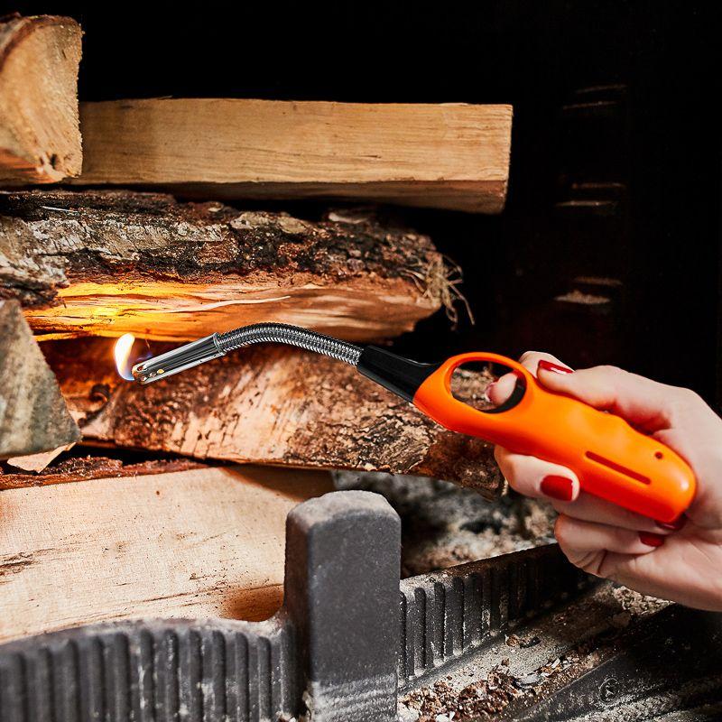  Пьезозажигалка газовая СК-302W бытовая с классическим пламенем многоразовая с гибким стержнем оранж. СОКОЛ 61-0963 фото в каталоге от BTSprom.by