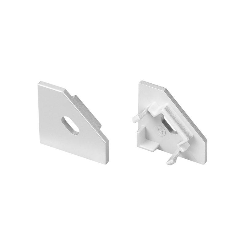 заглушка sl-kant-h18 flat с отверстием пластик (комплект) arlight 049044 от BTSprom.by