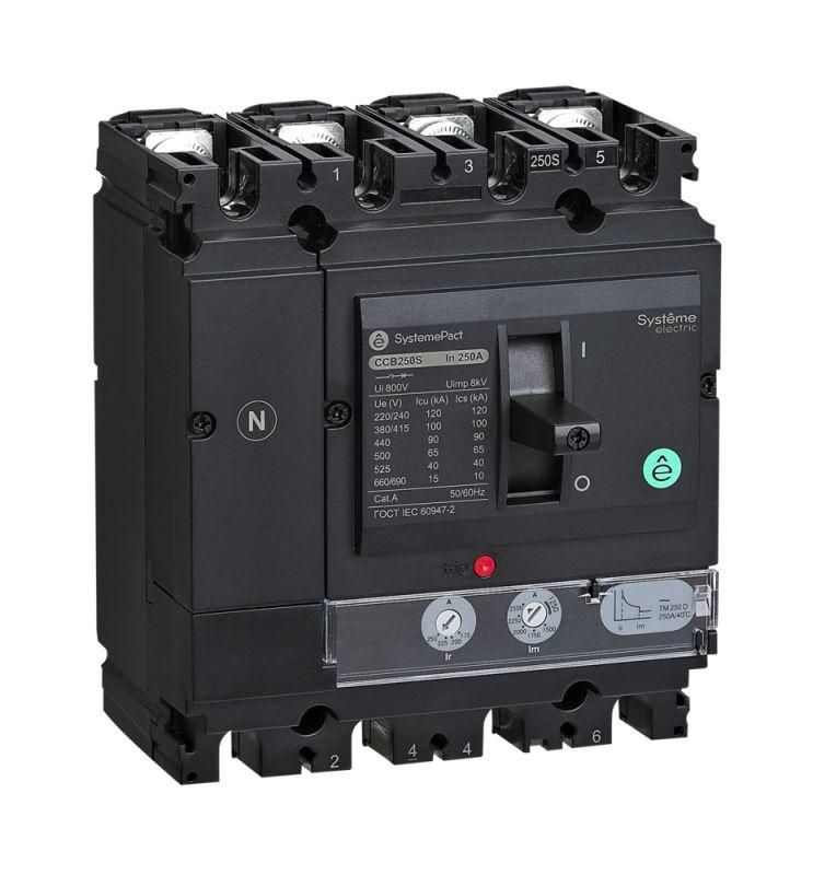 выключатель автоматический systemepact ccb100 50ка 4p4d tmd63 рычаг se spc100n063l4df от BTSprom.by