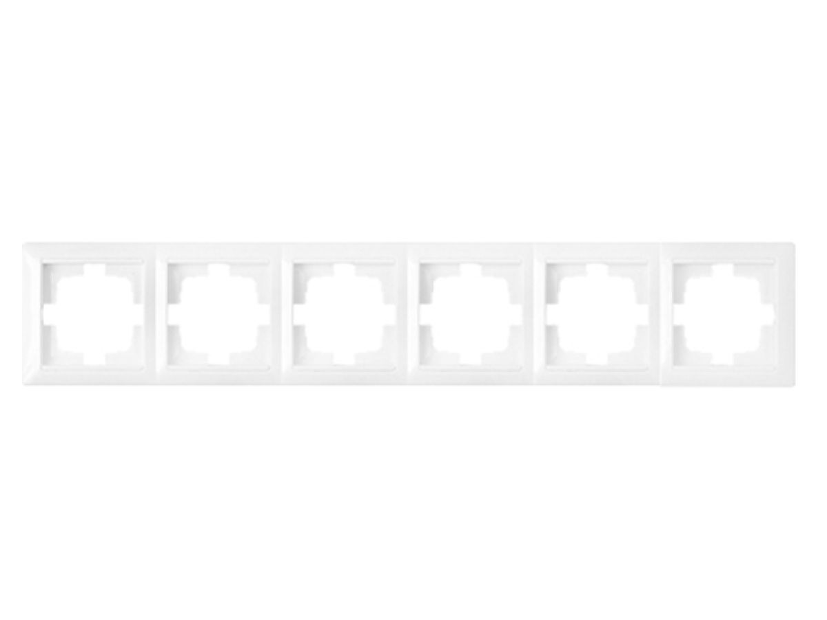 рамка 6-местная белая, стиль, bylectrica юлиг.735212.218 от BTSprom.by