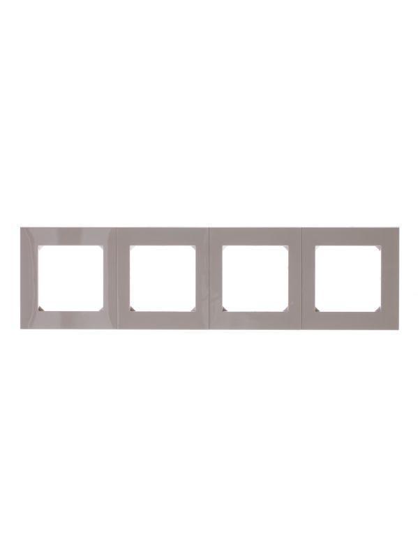  Рамка Levit 4п кофе макиато/бел. ABB 2CHH015040A6018 фото в каталоге от BTSprom.by