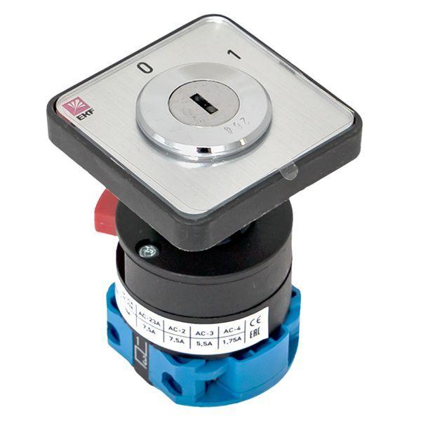  Переключатель кулачковый ПК-1-112 2п 10А "0-1" с ключом EKF pk-1-112-10 фото в каталоге от BTSprom.by