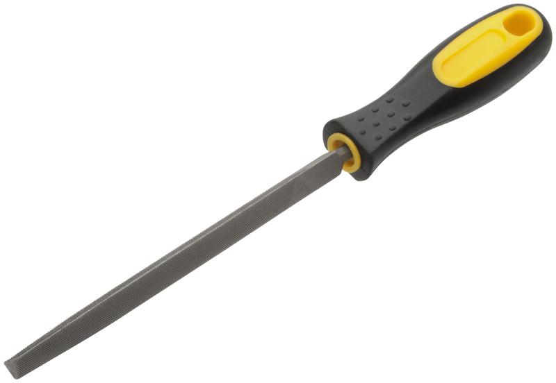  Напильник прорезиненная ручка трехгранный 150мм FIT 42571 фото в каталоге от BTSprom.by