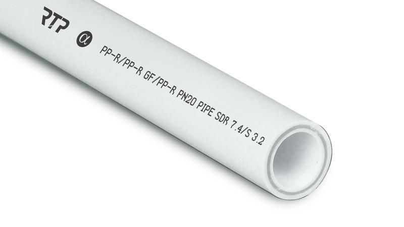 труба ppr 20х2.8 pn20 стекловолокно бел. (дл.2м) rtp 10328 от BTSprom.by