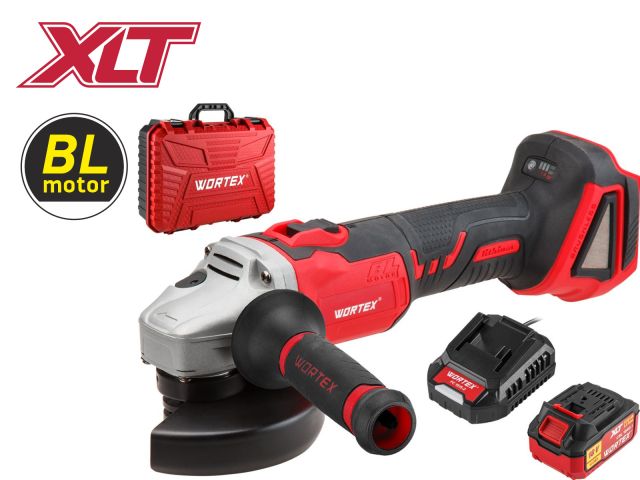 аккум. углошлифмашина wortex cag 1812 e в чем. all1 xlt set бесщет., 18 в, 125 мм, 8000 об/мин (рег. об.) 1bcag001a29 от BTSprom.by