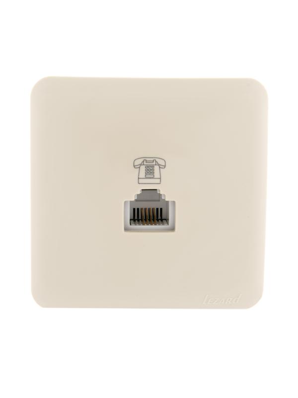 розетка телефонная viola rj11 евро стандарт крем. lezard 751-0300-137 от BTSprom.by