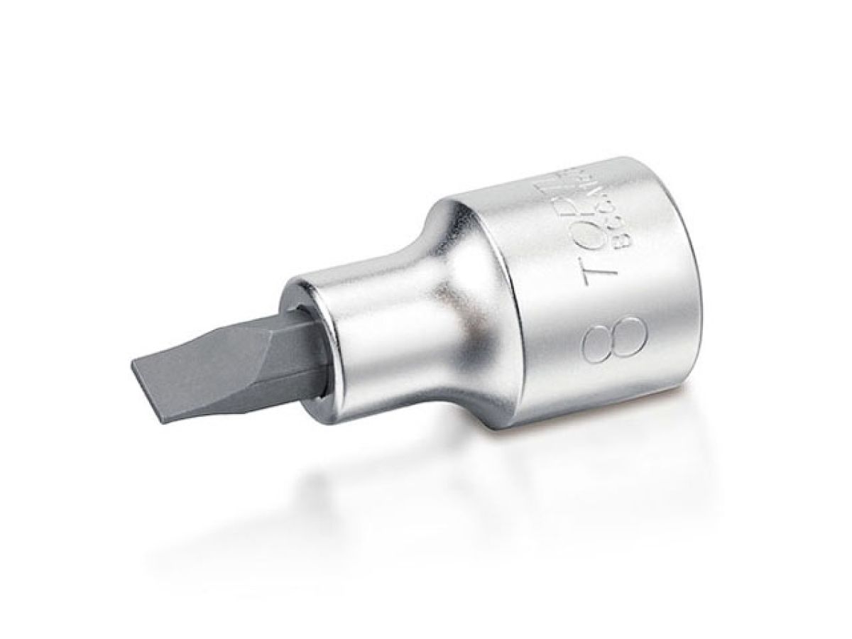 головка 1/4" с насадкой шлицевой 4мм toptul bcca0804 от BTSprom.by