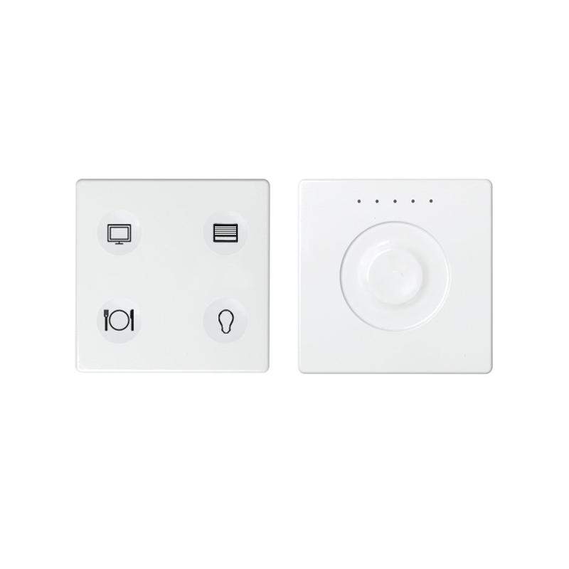 комплект выключателя 4-кл. сенсорн. + регулятор т3 knx; rj12 бел. simon82 sense 8400655-030 от BTSprom.by