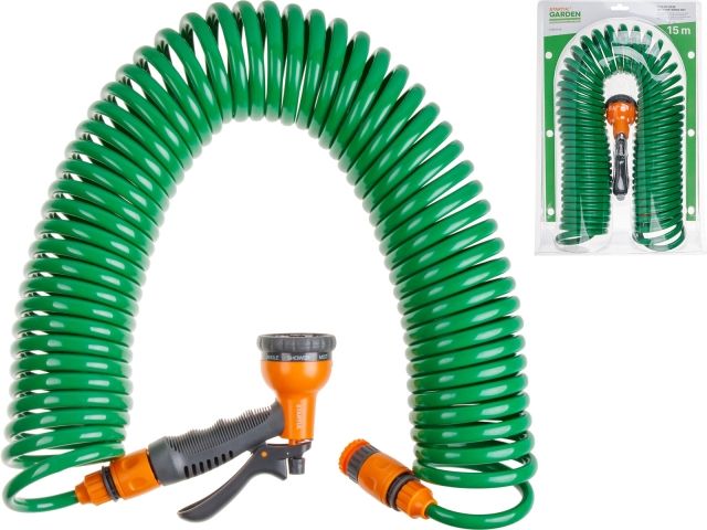 шланг витой 15м + поливочный набор startul garden (st6012-09) (спиральный) st6012-09 от BTSprom.by