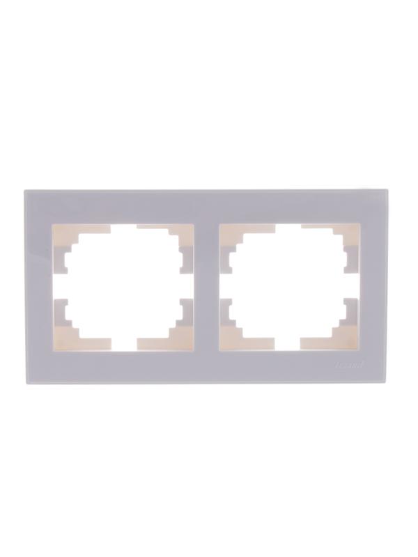 рамка 2-м rain горизонт. без вставки бел. lezard 703-0202-147 от BTSprom.by рамка 2-м rain горизонт. без вставки бел. lezard 703-0202-147 от BTSprom.by