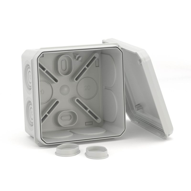  Коробка ответвительная с 8+2 кабельными вводами д.20/20мм IP55 70х70х40мм DKC 53770 фото в каталоге от BTSprom.by