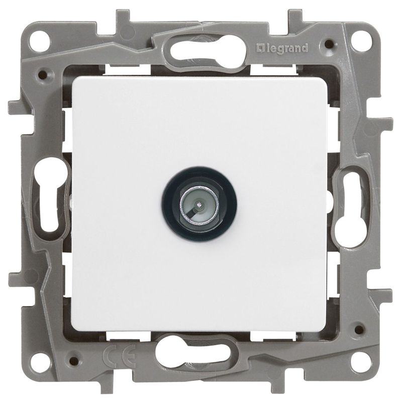  Розетка телевизионная TV СП Etika 2дБ 0-2400МГц с топологией "звезда" механизм бел. IEK 672251 фото в каталоге от BTSprom.by