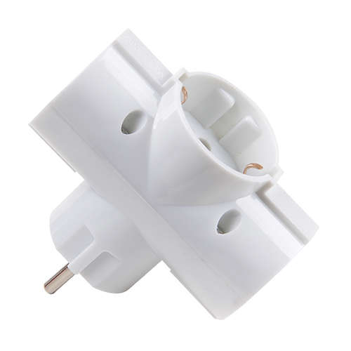 разветвитель 3-м с заземл. 16а ip20 ad-3g-r 3.5квт jazzway 2853363 от BTSprom.by