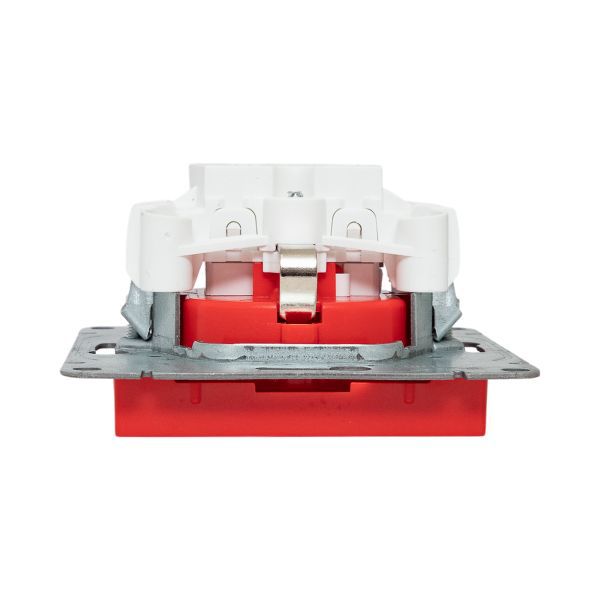  Розетка СП Эпика 16А с заземл. защ. шторки механизм красн. EKF UP1-SOR-111 фото в каталоге от BTSprom.by