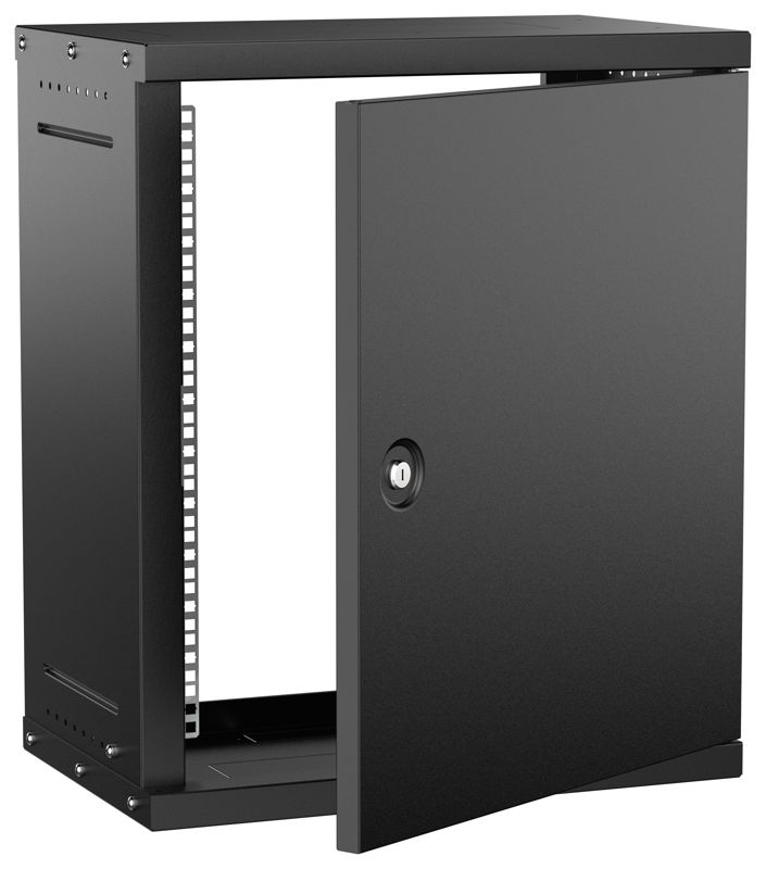 шкаф настенный 12u 550х350мм дверь метал. черн. generica lwe5-12u53-mf-g от BTSprom.by