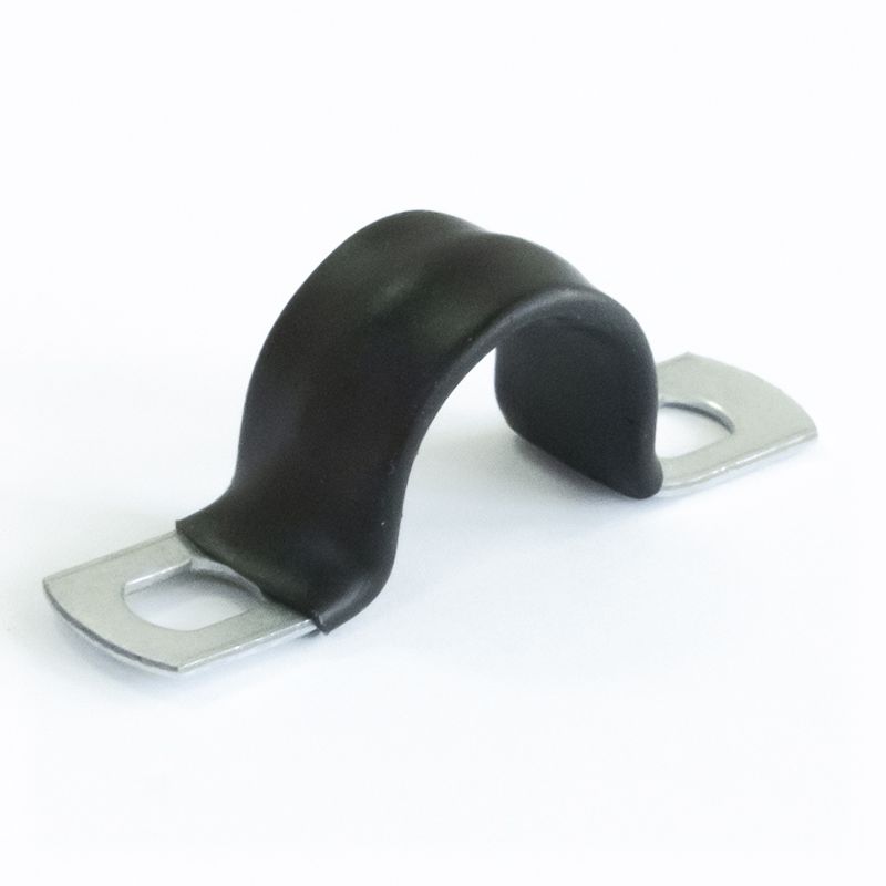 скоба крепежная двухлапковая смд-п d14-15мм метал. с полимер. покрыт. (уп.100шт) промрукав pr08.6015 от BTSprom.by