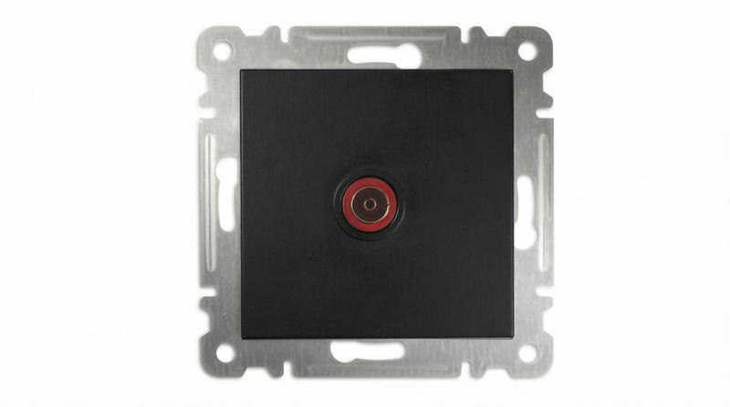 розетка tv 1-м проходная сп 16а ip20 250в karea механизм черн. makel 57054007 от BTSprom.by
