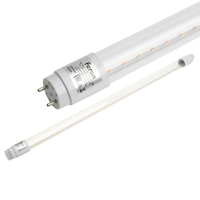 лампа светодиодная для растений t8 11вт 230в g13 стекло 0 6м красно-син. спектр lb-7063 feron 51662 от BTSprom.by