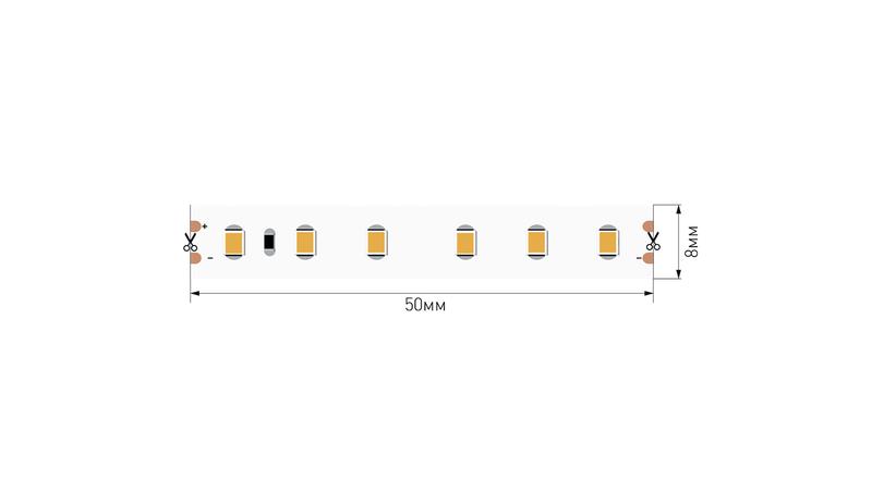 лента светодиодная стандарт 2835 120led/м 9.6вт/м тепл. бел. 24в ip65 (уп.5м) swg standard 00-00021281 от BTSprom.by