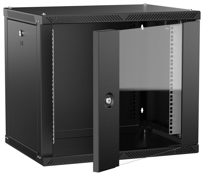 шкаф linea w 2.0 9u 600х450мм дверь стеклян. черн. itk lwr5-09u64-gf-2 от BTSprom.by
