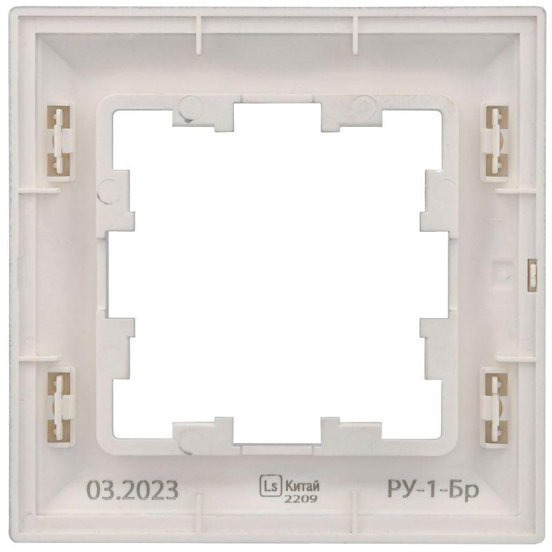  Рамка 1-м BRITE РУ-1-Бр алюм./алюм. IEK BR-M12-12-K47 фото в каталоге от BTSprom.by
