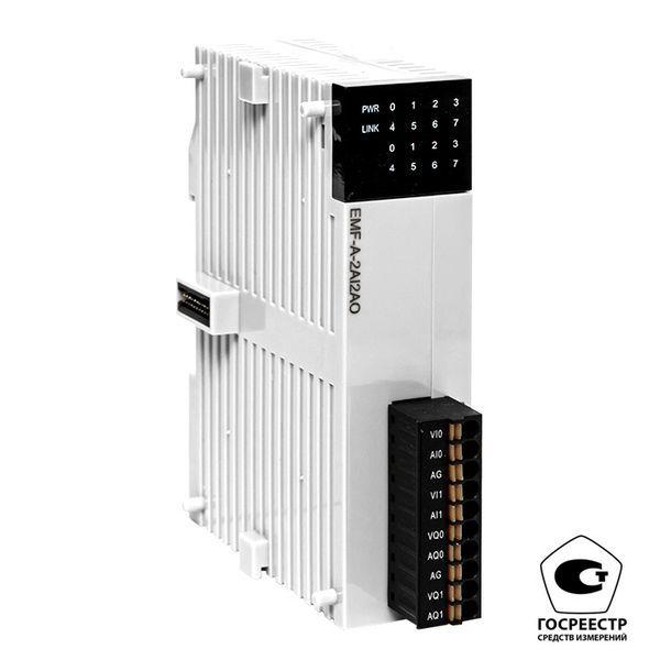 модуль аналогового в/в emf 2/2 pro-logic (с поверкой) ekf emf-a-2ai2ao-v от BTSprom.by