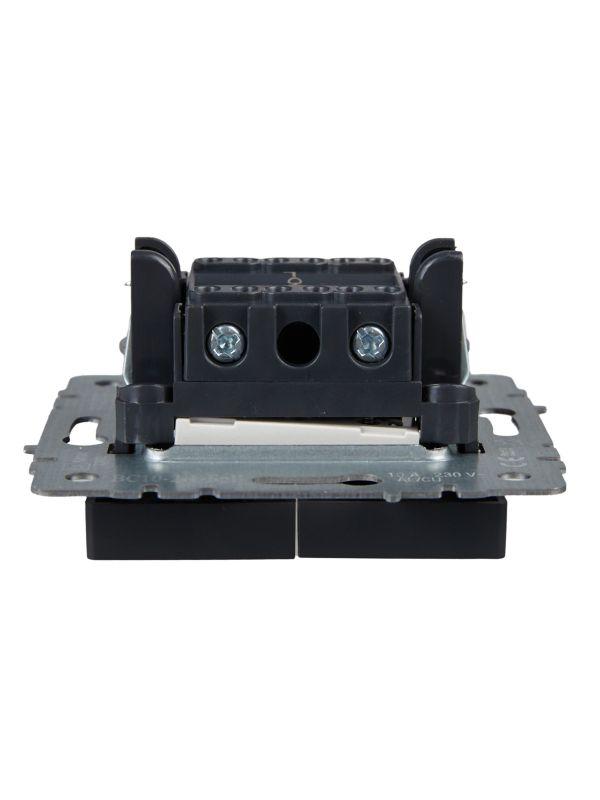  Выключатель 2-кл. СП BRITE ВС10-2-1-БрГ 10А с индик. механизм графит IEK BR-V20-1-10-K53 фото в каталоге от BTSprom.by