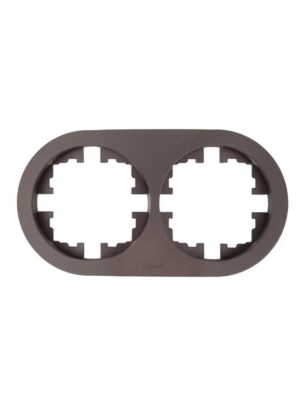 рамка 2-м osen горизонт. круглая шоколад lezard 744-7300-147 от BTSprom.by