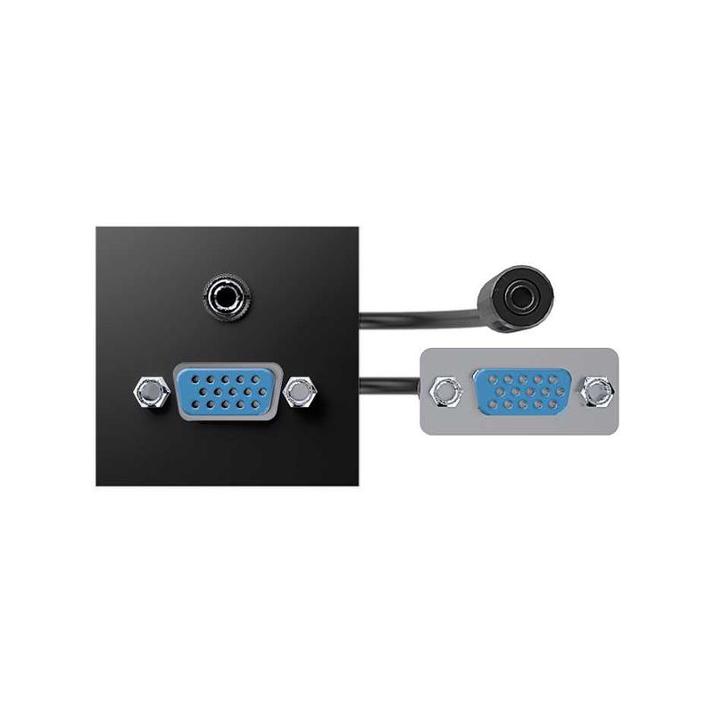модуль с адаптером проходной vga + minijack мама/мама черн. simon 400 40000191-038 от BTSprom.by модуль с адаптером проходной vga + minijack мама/мама черн. simon 400 40000191-038 от BTSprom.by