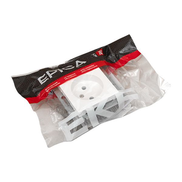  Розетка СП Эпика 16А без заземл. без шторок механизм бел. EKF UP1-SOW-100 фото в каталоге от BTSprom.by