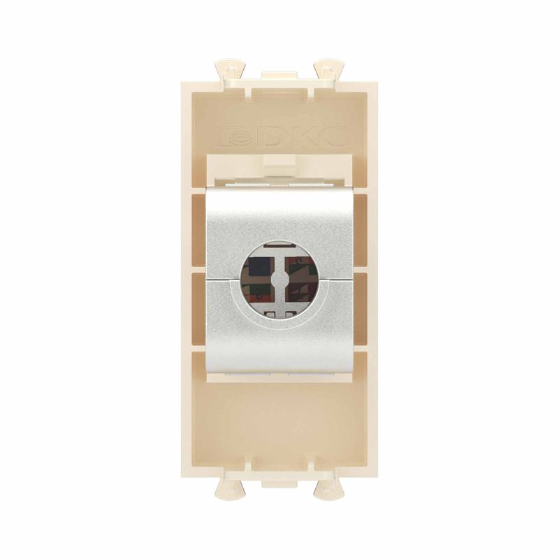  Розетка компьютерная 1мод. Avanti "Ванильная дымка" RJ45 кат.6A без шторок экранир. модульная механизм DKC 4405771 фото в каталоге от BTSprom.by