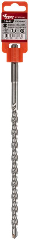  Бур по бетону SDS PLUS с двойной резьбой 10х260мм КУРС 32635 фото в каталоге от BTSprom.by