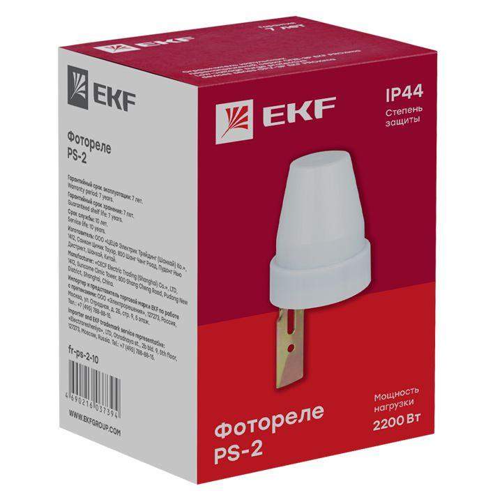  Фотореле PS-2 10А 2200Вт IP44 EKF fr-ps-2-10 фото в каталоге от BTSprom.by