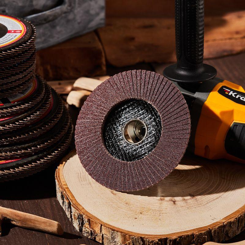  Круг лепестковый торцевой P120 125х22.2мм Kranz KR-90-0017 фото в каталоге от BTSprom.by