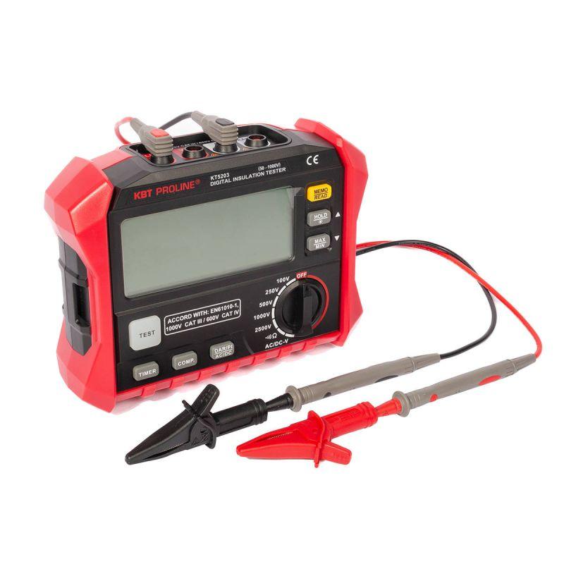  Мегаомметр цифровой KT 5203 "PROLINE" КВТ 89638 фото в каталоге от BTSprom.by