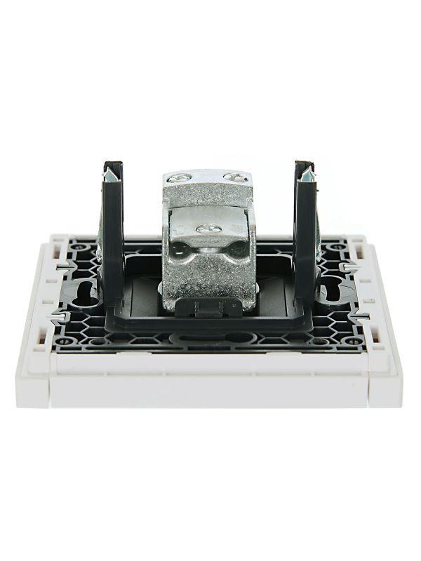  Розетка TV проходная FORTE&PIANO FP229 бел. IEK FP-A10-P-K01 фото в каталоге от BTSprom.by